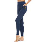  West Virginia Zoozatz Rib Pocket Leggings