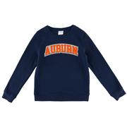  Auburn Zoozatz Youth Glitter Arch Fleece Crew