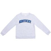  Kentucky Zoozatz Youth Glitter Arch Fleece Crew