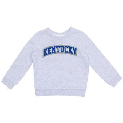 Kentucky Zoozatz Toddler Glitter Arch Fleece Crew