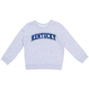  Kentucky Zoozatz Toddler Glitter Arch Fleece Crew