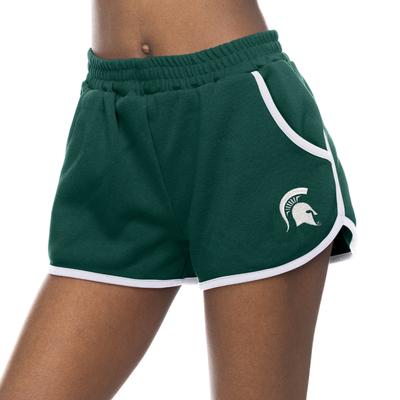 Michigan State Zoozatz Fleece Embroidered Short