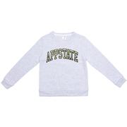  App State Zoozatz Youth Faux Suede Fleece Crew