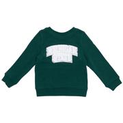  Michigan State Zoozatz Toddler Glitter Arch Fleece Crew