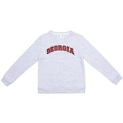  Georgia Zoozatz Youth Outlined Chenille Fleece Crew