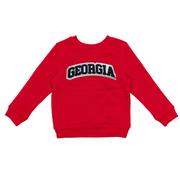  Georgia Zoozatz Toddler Glitter Arch Fleece Crew