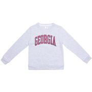  Georgia Zoozatz Youth Faux Suede Fleece Crew