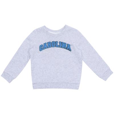 UNC Zoozatz Toddler Outlined Chenille Fleece Crew