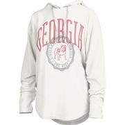  Georgia Pressbox Women's Lawrence Long Sleeve Hooded Top