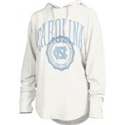  Unc Pressbox Women's Lawrence Long Sleeve Hooded Top