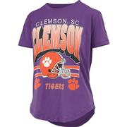  Clemson Pressbox Women's Sheffield Rounded Bottom Top