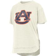  Auburn Pressbox Women's Distressed Logo Vintage Poncho Tee