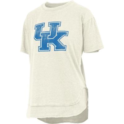 Kentucky Pressbox Women's Distressed Logo Vintage Poncho Tee