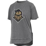  Ucf Pressbox Women's Distressed Logo Vintage Poncho Tee