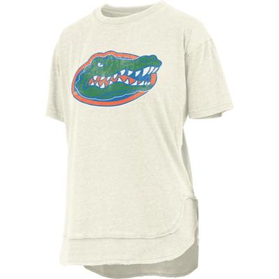 Florida Pressbox Women's Distressed Logo Vintage Poncho Tee