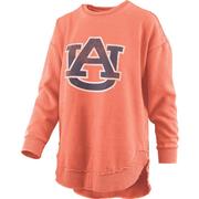  Auburn Pressbox Women's Distressed Logo Vintage Wash Poncho