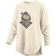  Ucf Pressbox Women's Distressed Logo Vintage Wash Poncho