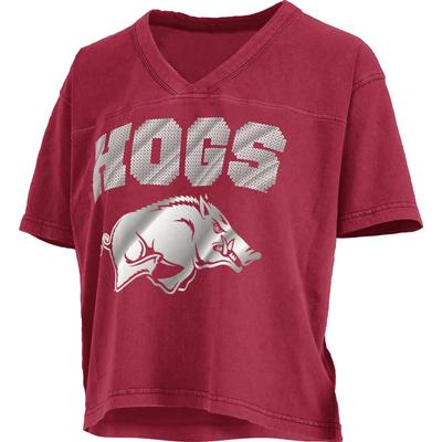 Arkansas Pressbox Women's Teagan Waist Length V Neck Jersey