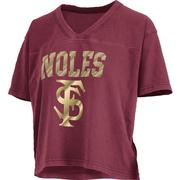  Florida State Pressbox Women's Teagan Waist Length V Neck Jersey