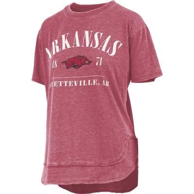 Arkansas Pressbox Women's Hangleton Vintage Poncho Tee