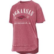  Arkansas Pressbox Women's Hangleton Vintage Poncho Tee