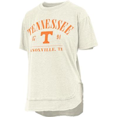 Tennessee Pressbox Women's Hangleton Vintage Poncho Tee IVORY