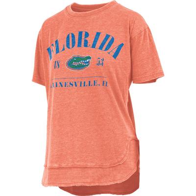 Florida Pressbox Women's Hangleton Vintage Poncho Tee ORANGE