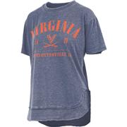  Virginia Pressbox Women's Hangleton Vintage Poncho Tee