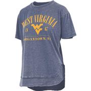  West Virginia Pressbox Women's Hangleton Vintage Poncho Tee