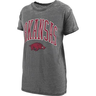 Arkansas Pressbox Women's New Zealand Vintage Boyfriend Tee