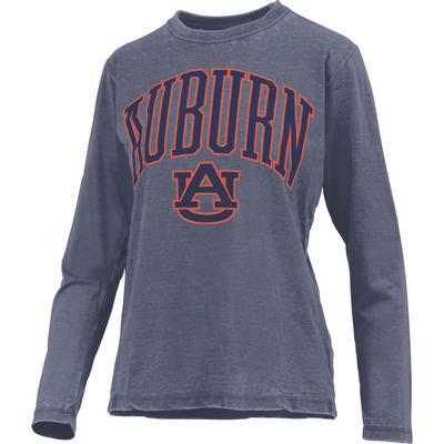 Auburn Pressbox Women's New Zealand Vintage Wash Long Sleeve Tee