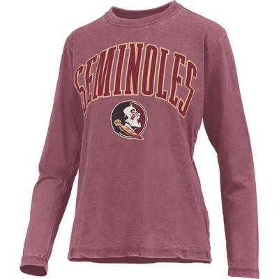 Florida State Pressbox Women's New Zealand Vintage Wash Long Sleeve Tee