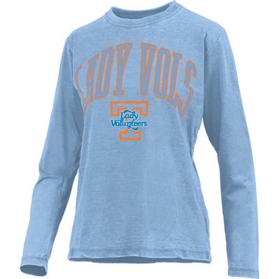 Tennessee Lady Vols Pressbox Women's New Zealand Vintage Wash Long Sleeve Tee