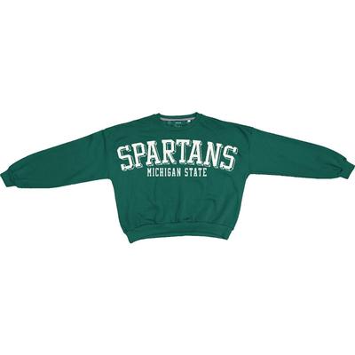 Michigan State Pressbox Women's Semi-Pro Janise Oversized Crew