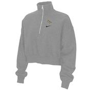  Ucf Nike Women's Phoenix Fleece Crop 1/4 Zip