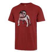  Georgia 47 Brand Vintage Bulldog With Hat Scrum Tee