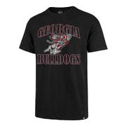  Georgia 47 Brand Vintage Football Bulldog Scrum Tee