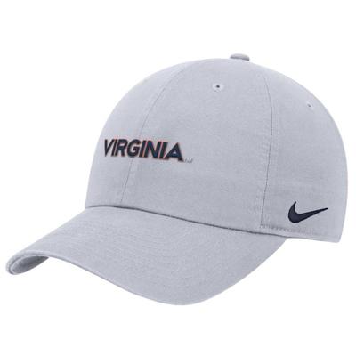 Virginia Nike Club Unstructured Cap WHITE