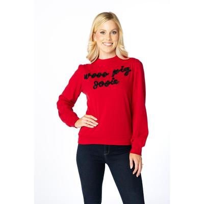 Arkansas Stewart Simmons The Glitter Script Long Sleeve Sweater