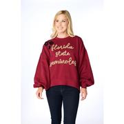  Florida State Stewart Simmons The Glitter Script Balloon Pullover