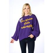  Lsu Stewart Simmons The Glitter Script Balloon Pullover