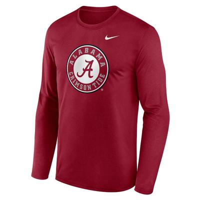 Alabama Nike Legend Alt Logo Long Sleeve Tee