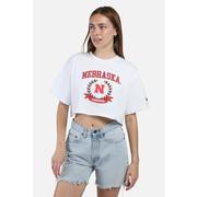  Nebraska Hype And Vice Giant Logo Track Top Cropped Tee