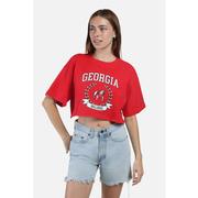  Georgia Hype And Vice Giant Logo Track Top Cropped Tee