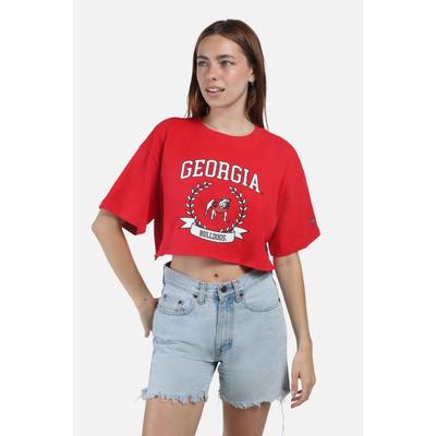 Georgia Hype And Vice Giant Logo Track Top Cropped Tee