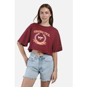  Virginia Tech Hype And Vice Giant Logo Track Top Cropped Tee