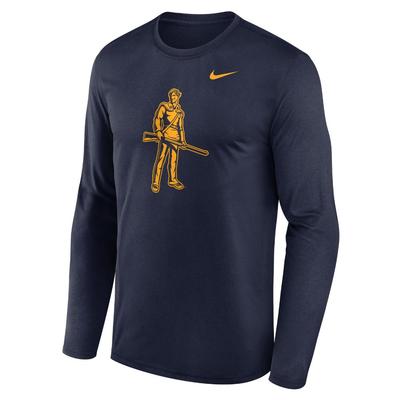 West Virginia Nike Legend Alt Logo Long Sleeve Tee