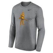  West Virginia Nike Legend Alt Logo Long Sleeve Tee