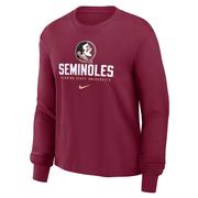  Florida State Nike Women's Cotton Boxy Long Sleeve Tee