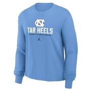  Unc Jordan Brand Women's Cotton Boxy Long Sleeve Tee